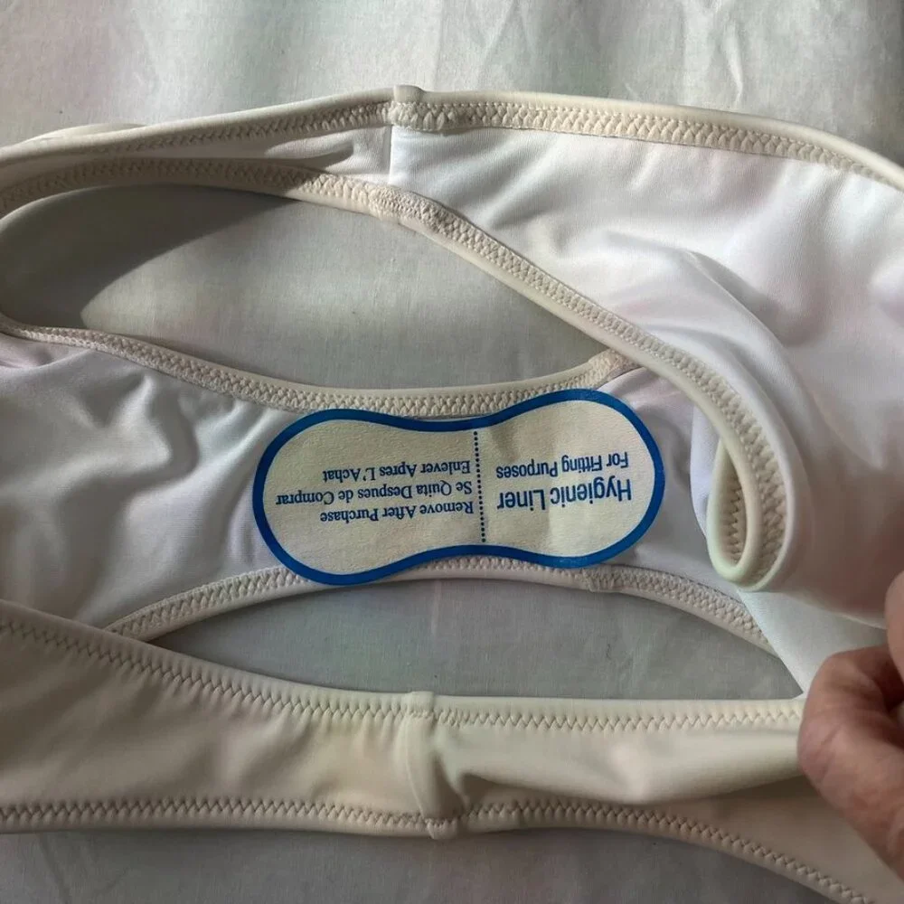 Shade & Shore Bikini Bottom Cream Size Small